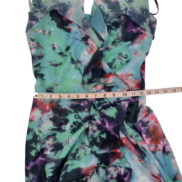 Lovers and Friends Haven Mini Dress Size XS Tie-Dye Blue - Picture 4 of 5